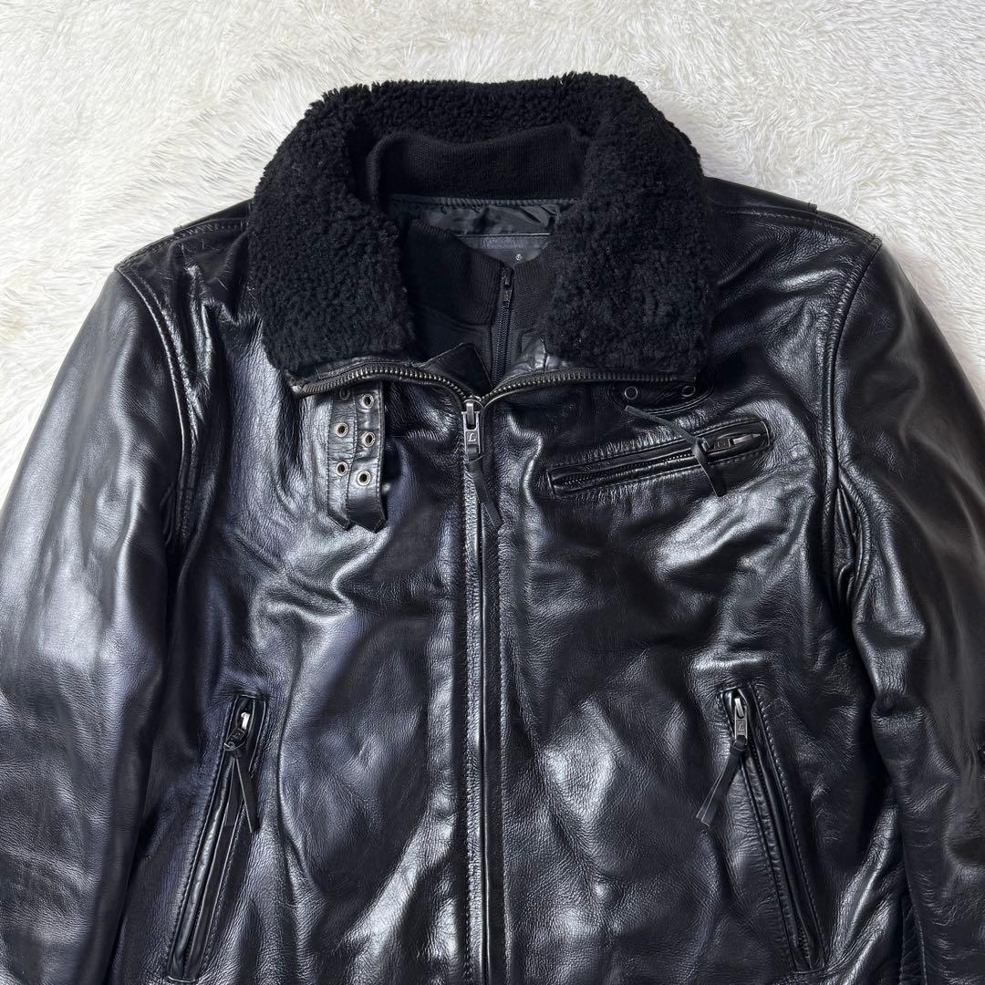 極美⭐️Liugoo Leathers ブラックレザー ライダースジャケット G1