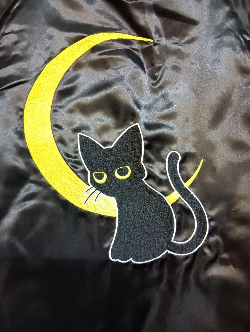 LIN　スカジャン　リバーシブル　L　猫