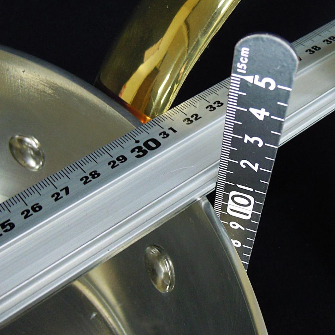 銅鍋 極厚3mm 径30cm 重量5kg テーパー型真鍮柄 和田助製作所 未使用