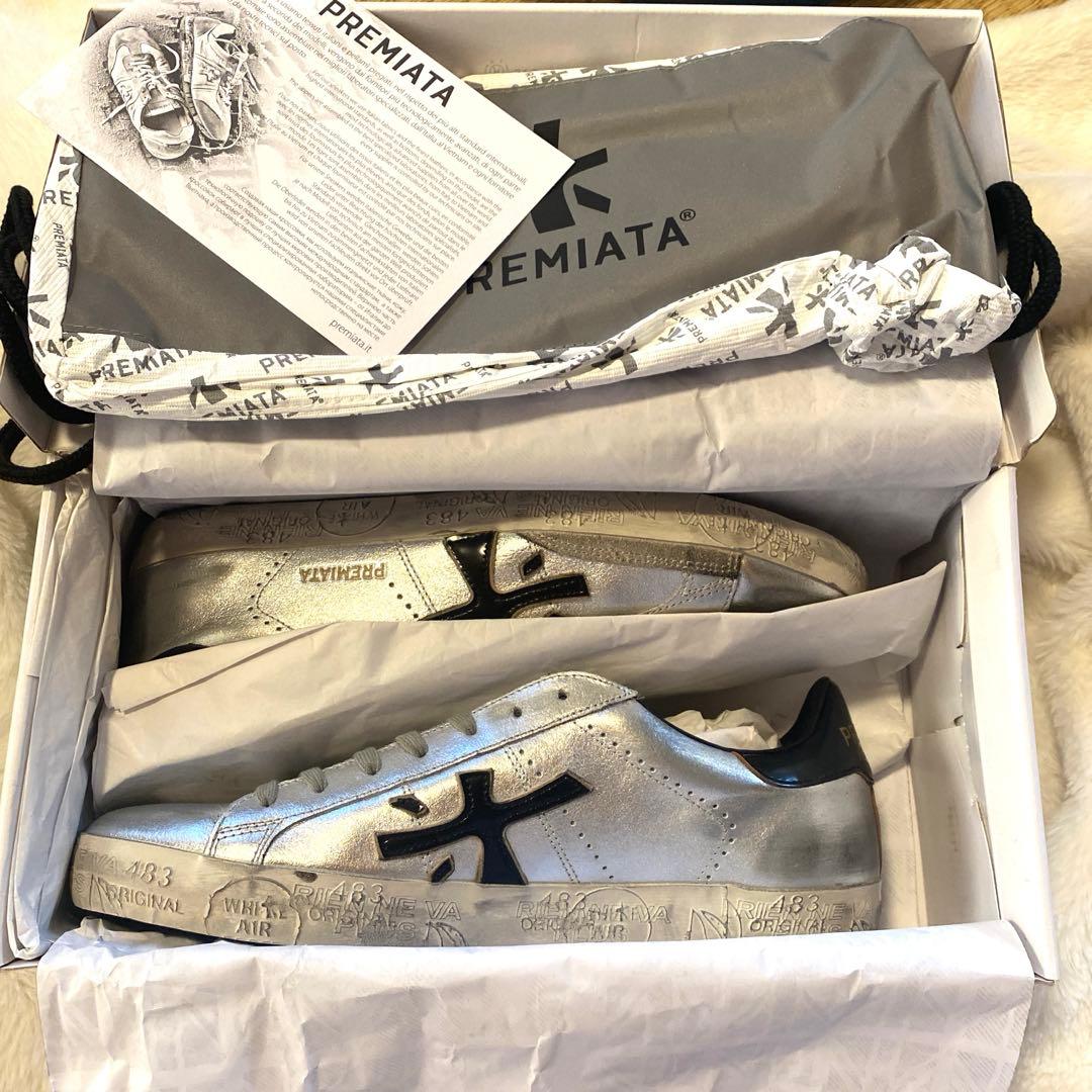 【新品未使用】PREMIATA シルバー スニーカー　4713