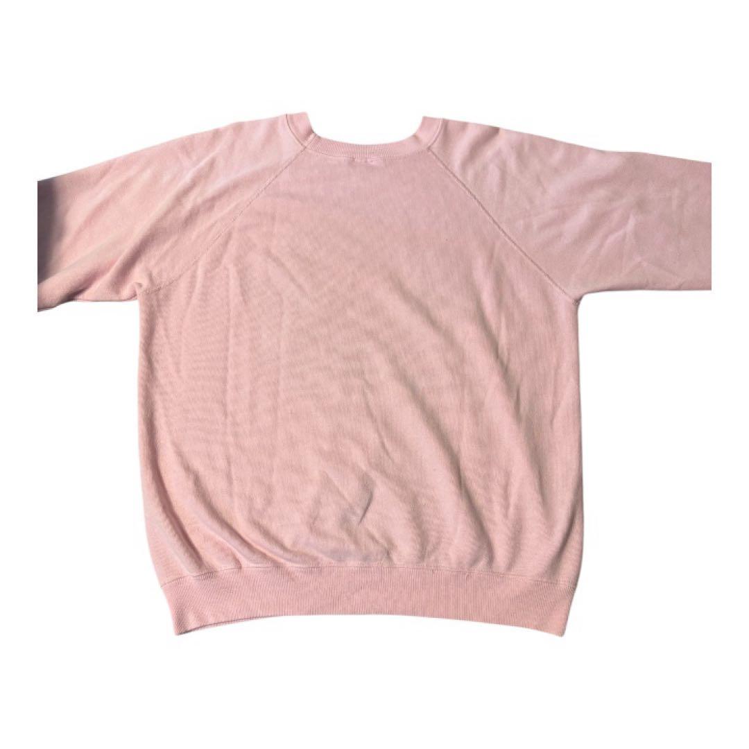 希少80s ヘインズ USA製 ヴィンテージ スウェット L ピンク　古着