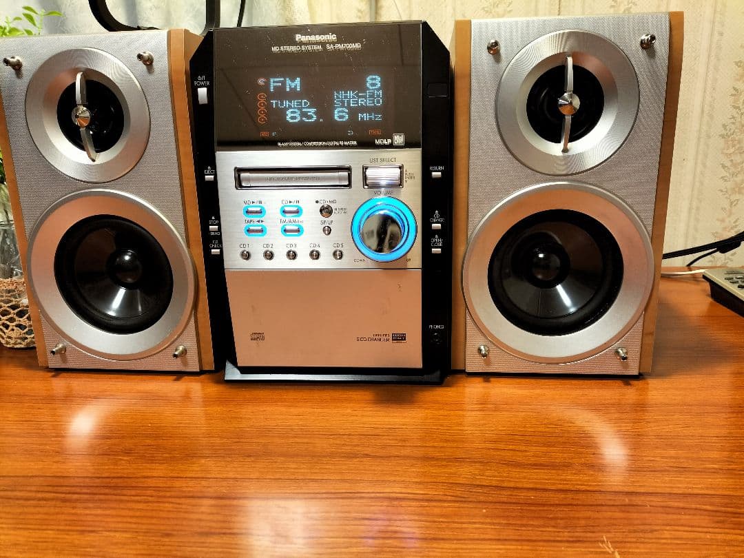 panasonicミニコンポSA-PM700MD リモコン取扱い説明書付き