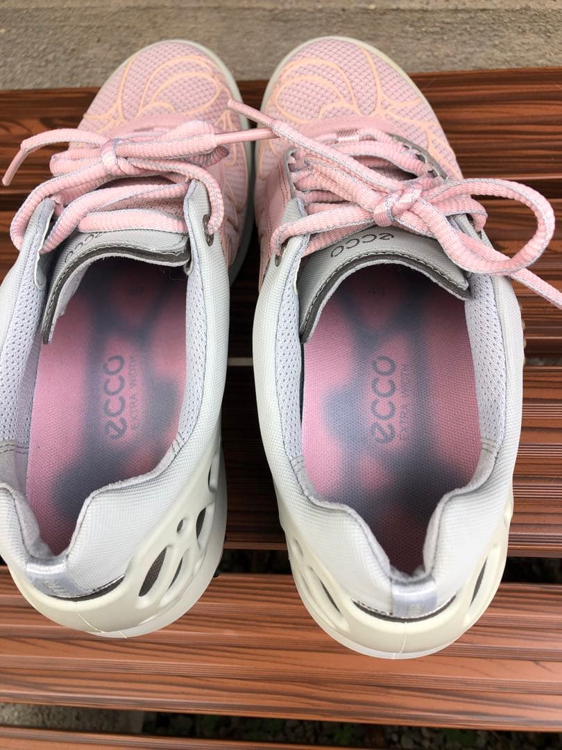 299番 新品ECCOゴルフシューズ40 25.0～25.5cmソフトスパイク