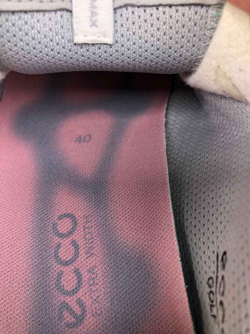 299番 新品ECCOゴルフシューズ40 25.0～25.5cmソフトスパイク