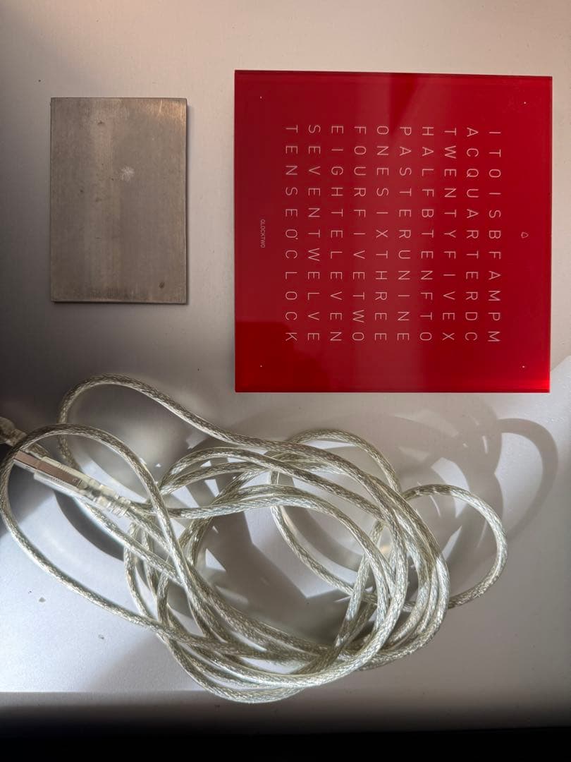 クロックツー CLOCKTWO 卓上時計 デジタルクロック 中古美品