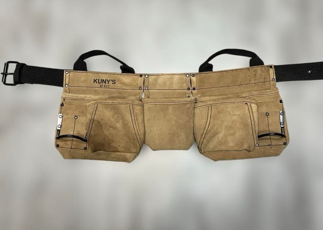 工*O様 KUNY'S AP-622 腰袋両側ベルト レザー クニーズ ツールバ