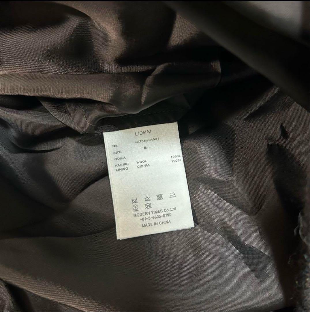 【新品未使用】LIDNM☆ブルゾン　シェットランド☆M☆ブラウン
