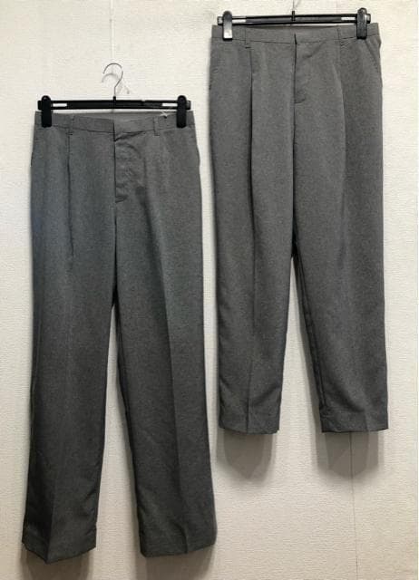 新品☆17号LL♪グレー系♪サマースーツ3点♪ストレート＆テーパード☆r650