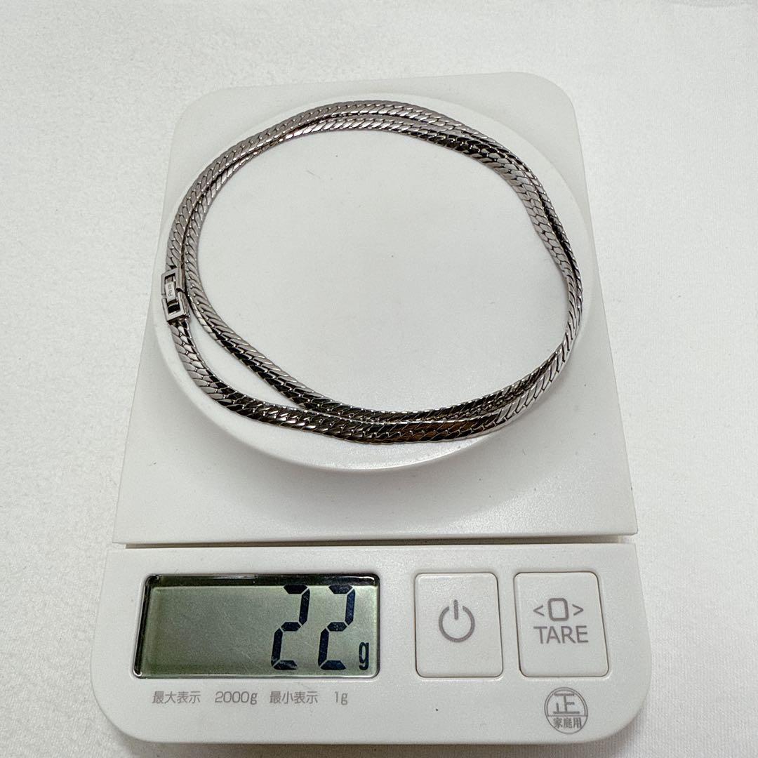 Prelude ゲルマニウム プラチナ合金 ネックレス 幅約5mm 約60cm