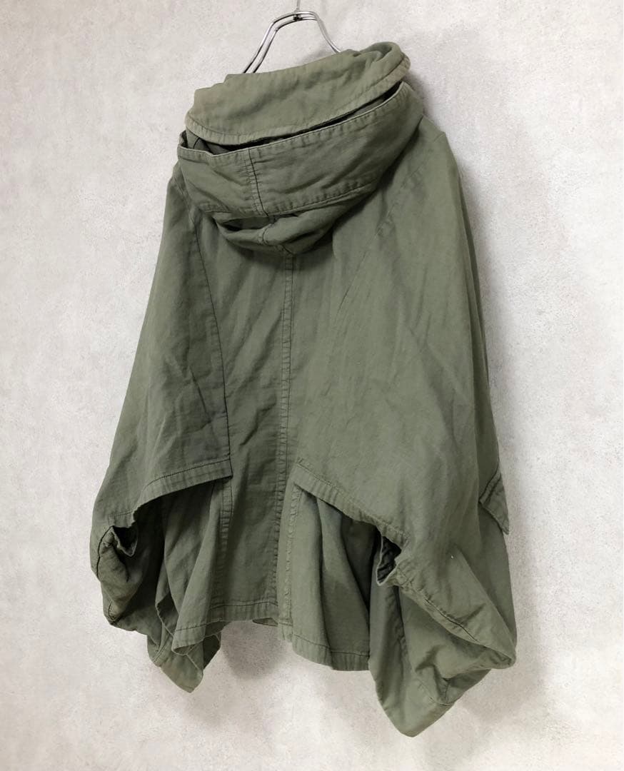 LIMI feu リミフゥ ミリタリーコート カーキ