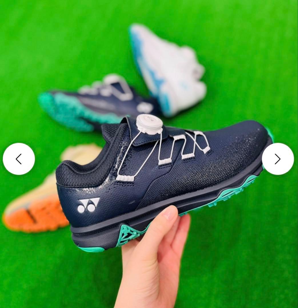 【新品】YONEX ネイビー ゴルフシューズ 女性用