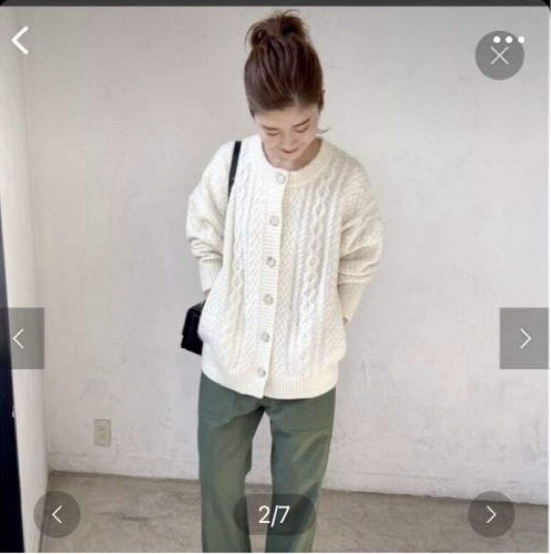 hm様　Spick&Span ハミルトンケーブルカーディガン
