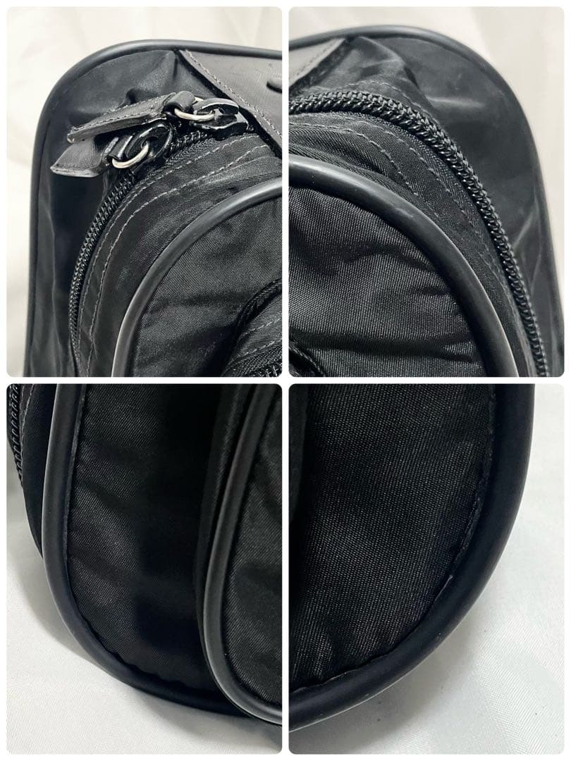 プラダ 三角プレート 金具 ボストンバッグ トラベルバッグ 黒 大容量 多機能