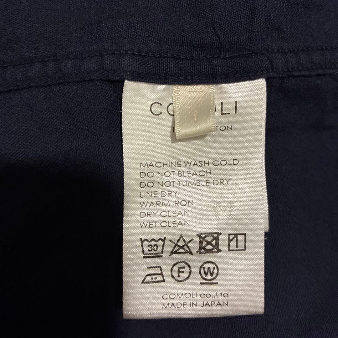 【COMOLI】ベタシャンユーティリティージャケット - Navy