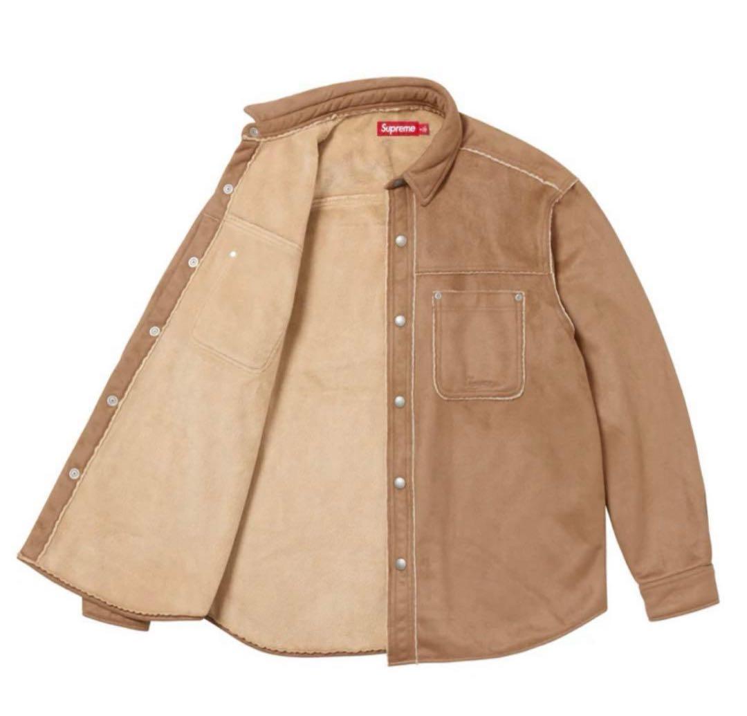 は*？様 Supreme Faux Suede Snap Shirt