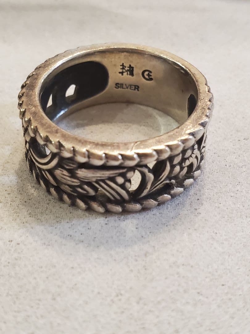 【Bloody Mary】シルバー 彫刻模様 リング