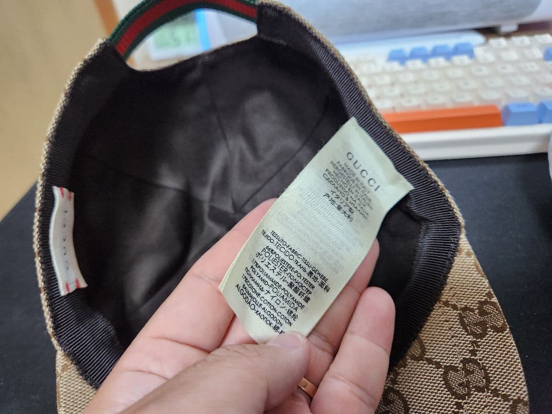 グッチ キッズ GGキャンバス ベースボールキャップ　子供帽子　グッチ帽子