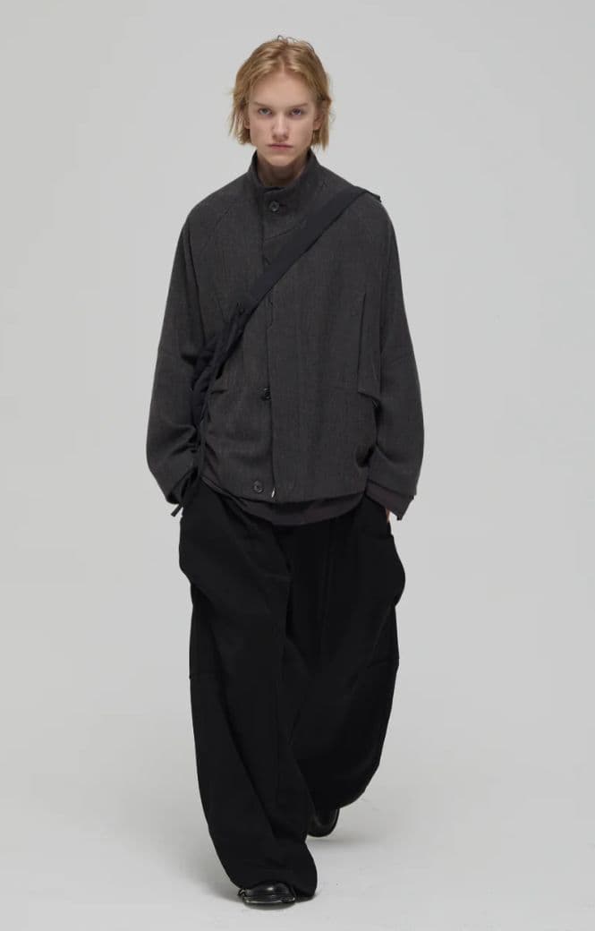 ジャケット・アウター DECESOLO Stand collar casual jacket