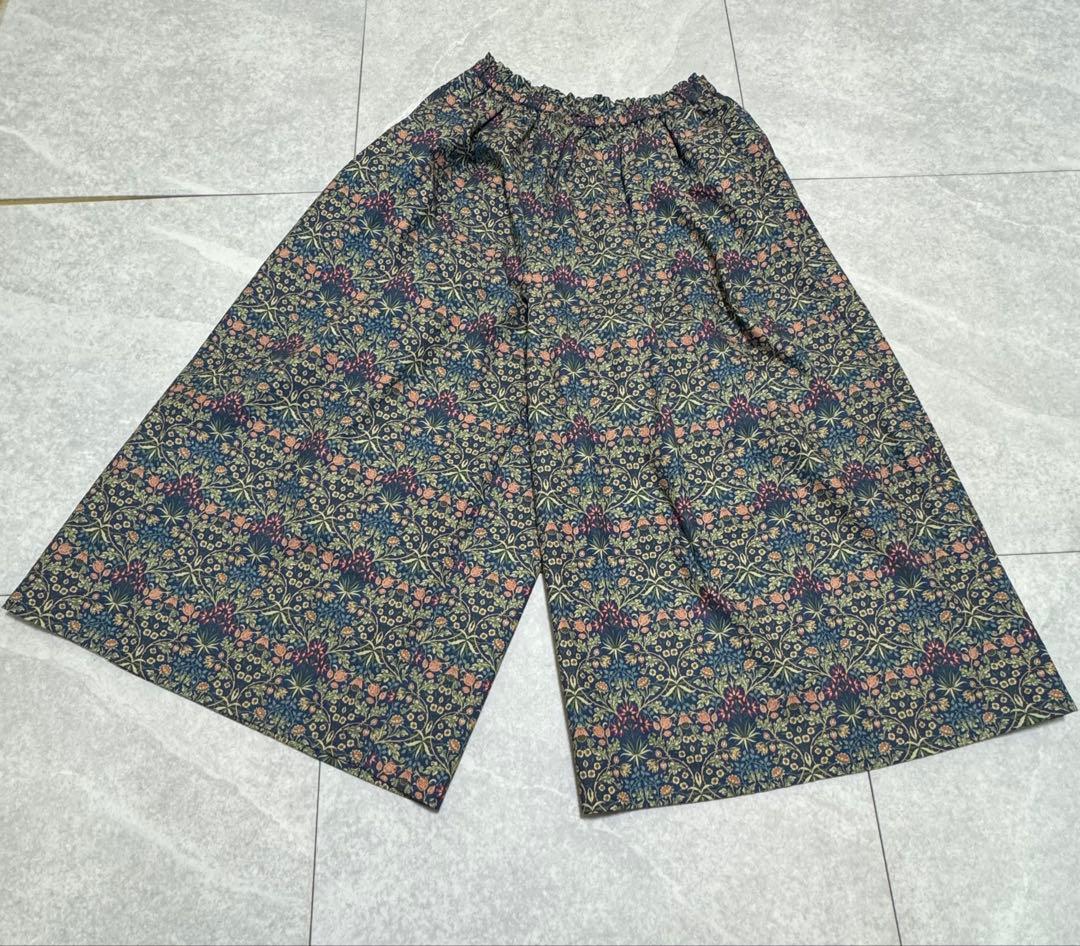 sosotto ソソット　モリス　パンツ ガウチョパンツ　ヒヤシンス　ネイビー