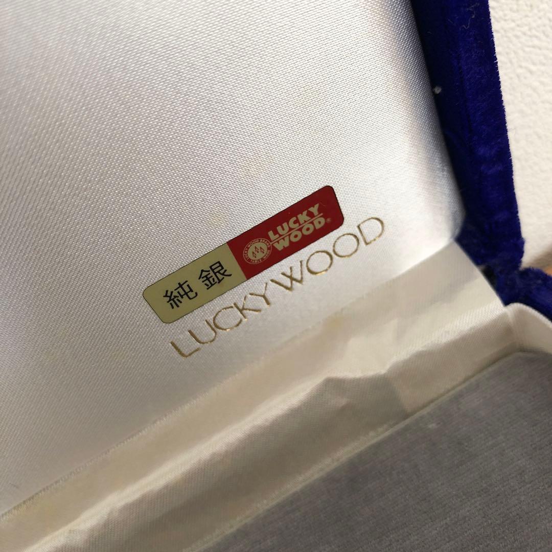 未使用　ラッキーウッド　SILVER950 スプーン5本　純銀製　シルバー950