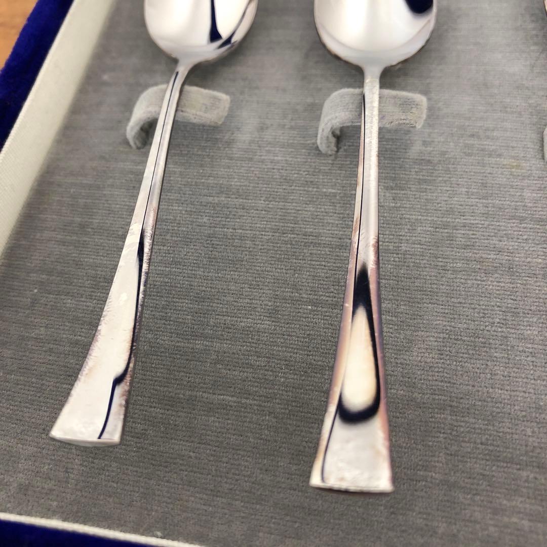 未使用　ラッキーウッド　SILVER950 スプーン5本　純銀製　シルバー950