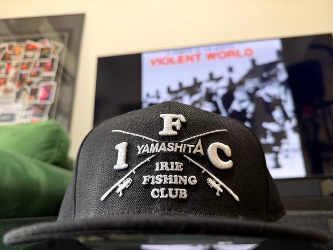 YAMASHITA × IRIE FISHING CLUB キャップ　ブラック