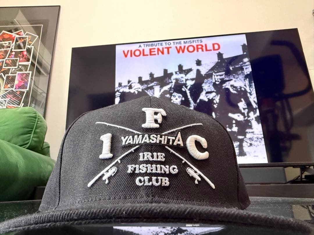 YAMASHITA × IRIE FISHING CLUB キャップ　ブラック