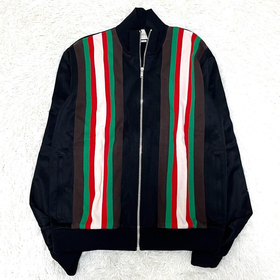 【未使用に近い】グッチ ジャージ スウェット シェリーライン ジップ XL 黒