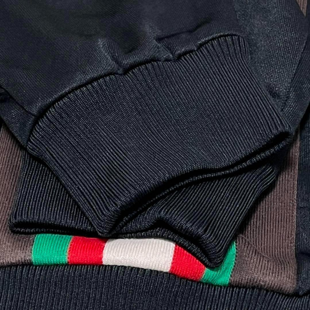 【未使用に近い】グッチ ジャージ スウェット シェリーライン ジップ XL 黒