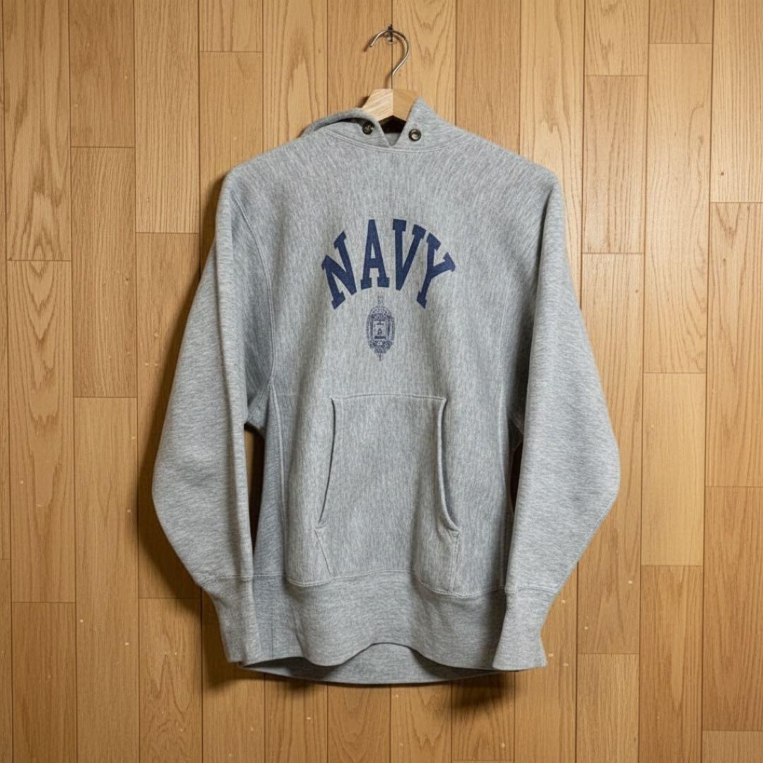 ビ*イ様 Championリバースウィーブ 70s navy 軍モノ赤タグ