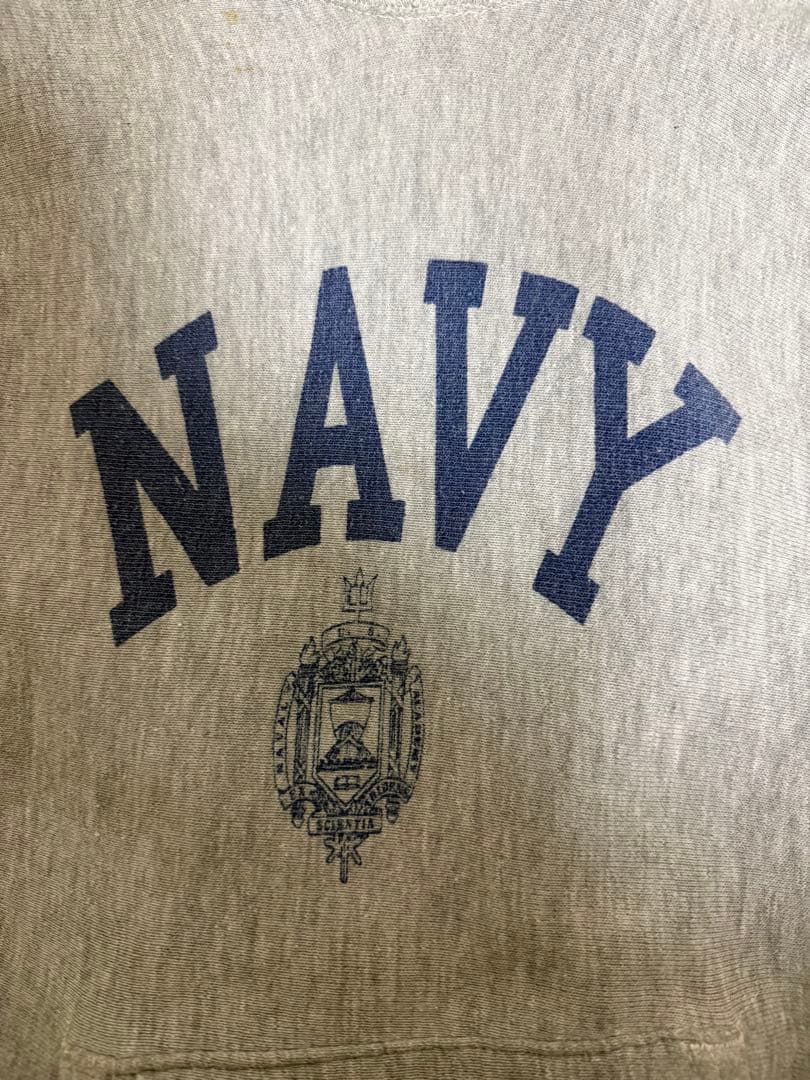 ビ*イ様 Championリバースウィーブ 70s navy 軍モノ赤タグ