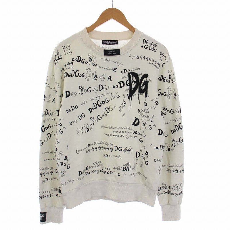 DOLCE&GABBANA希少グラフィティロゴスウェット46