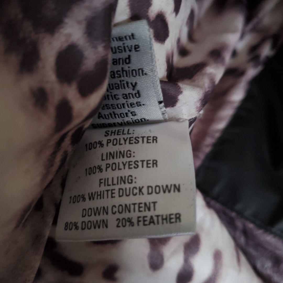 極美品 高級ダウン　リアルファー 光沢 黒　ジャケット Y2K　コート　平成