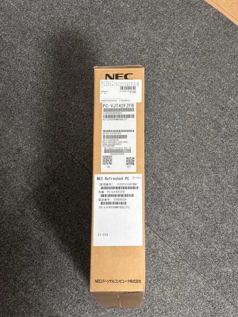 Windowsノート本体 NEC VersaPro PC-VJT42FZFB