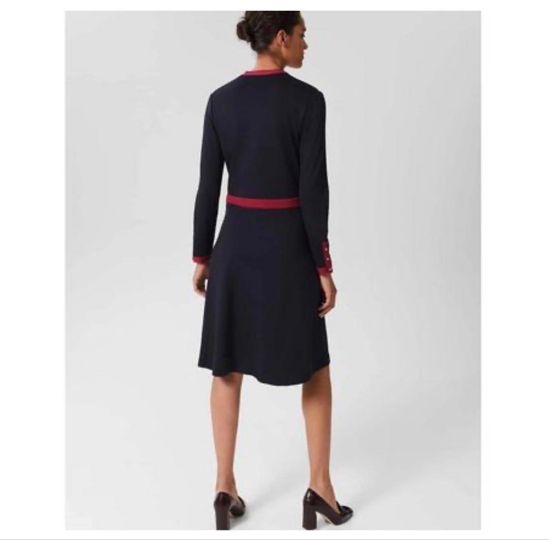 HOBBS LONDON ネイビーとレッドのワンピース