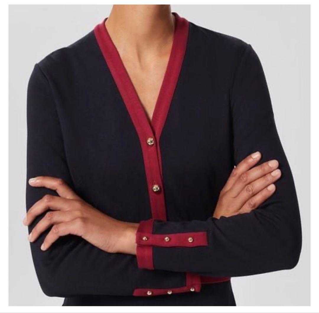 HOBBS LONDON ネイビーとレッドのワンピース