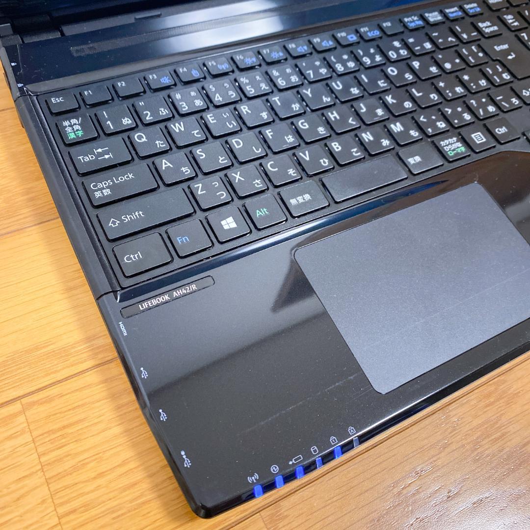 オフィス2021✨メモリ16GB SSD250 ブルーレイ 富士通ノートパソコン