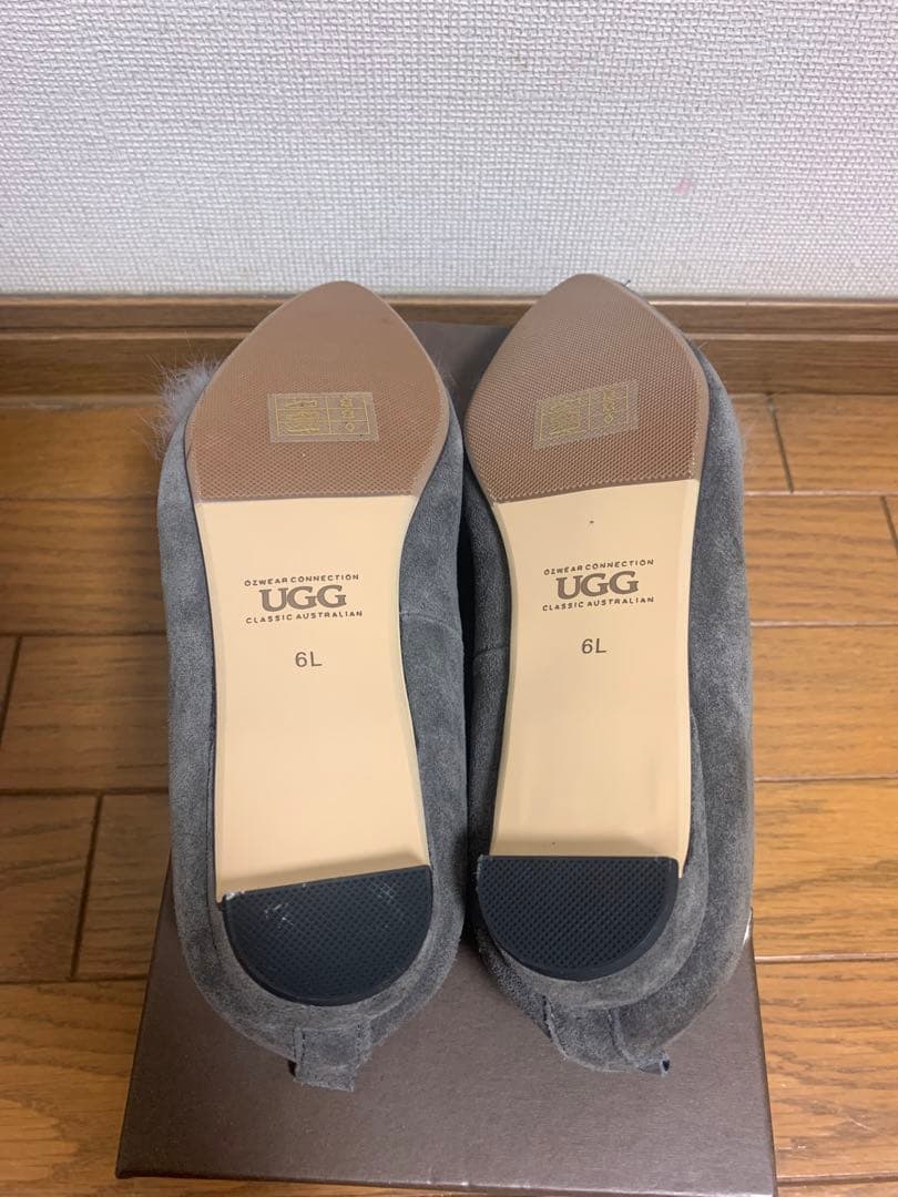 UGG DAISY HEEL BALLERINA グレー 23cm