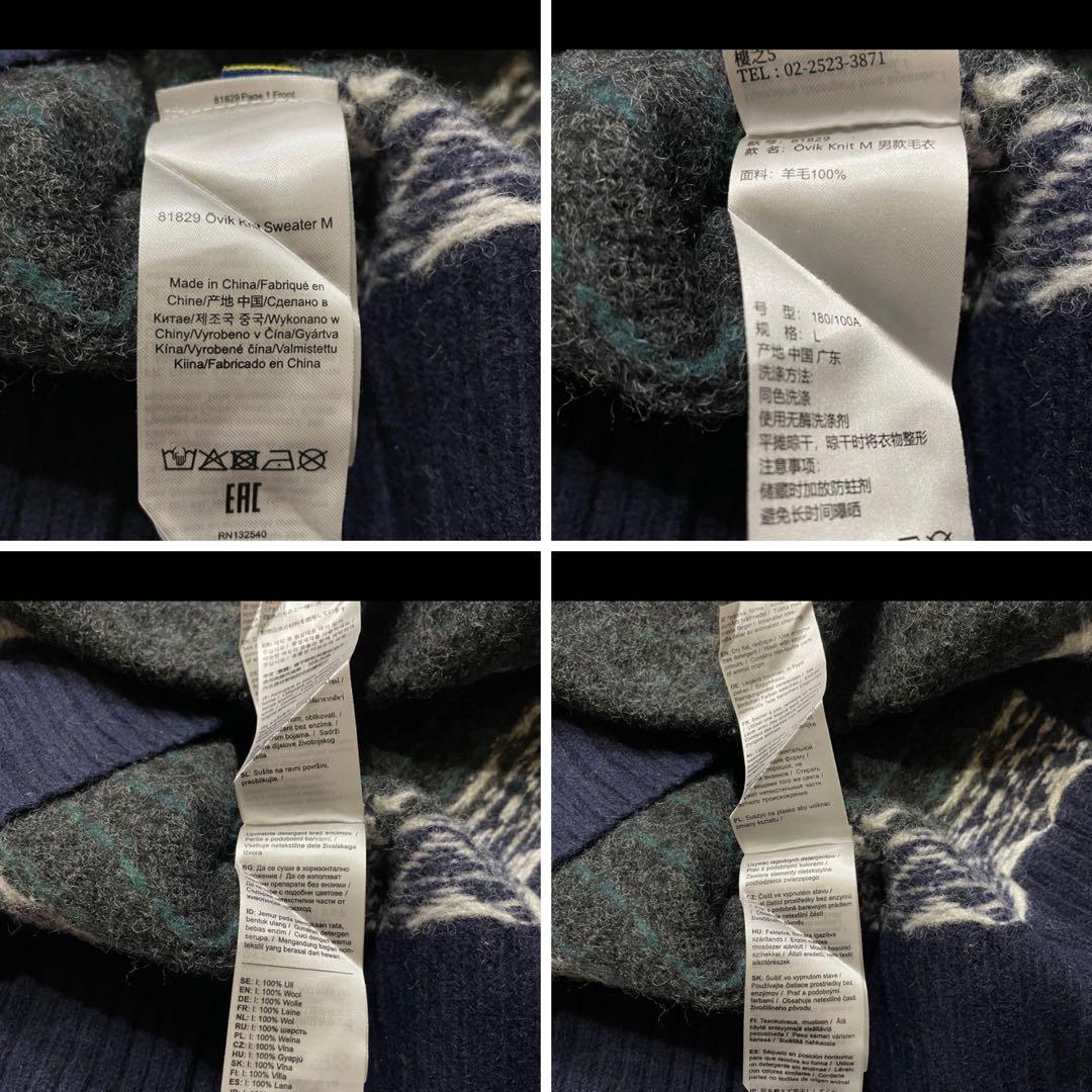 RaiFJALL RAVENフェールラーベン ノルディック柄ウールニット