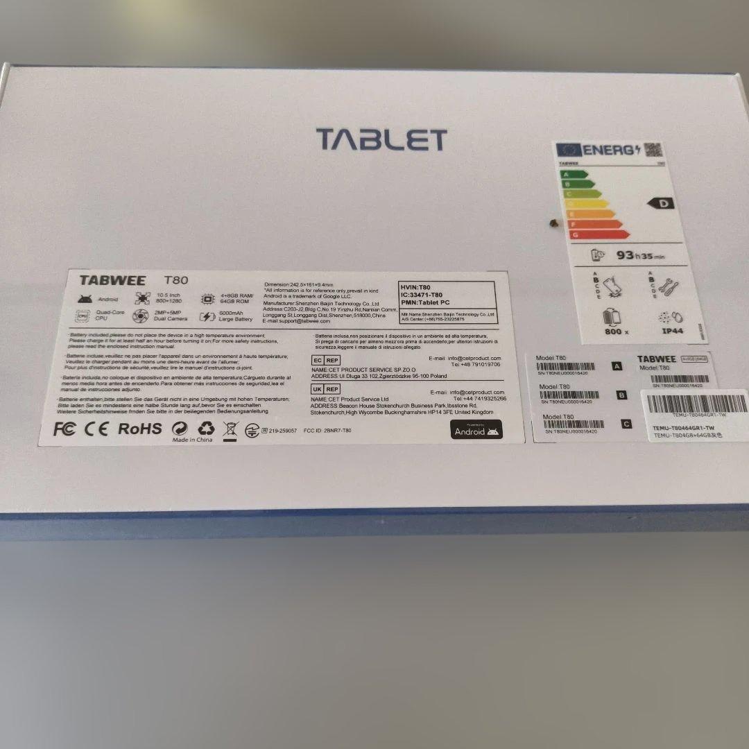 タブレット Android15 10インチ Wi-Fiモデル アンドロイド15