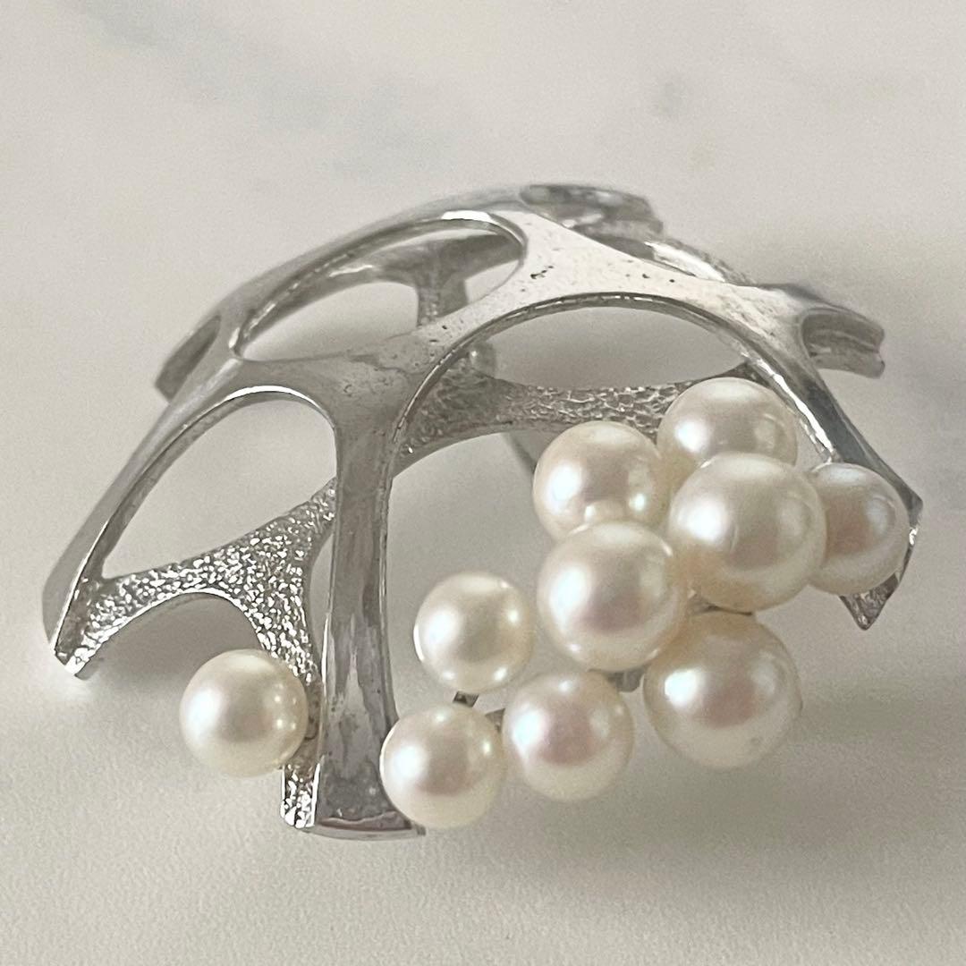 美品✨田崎真珠 TASAKI タサキ アコヤ真珠 パール ブローチ コサージュ