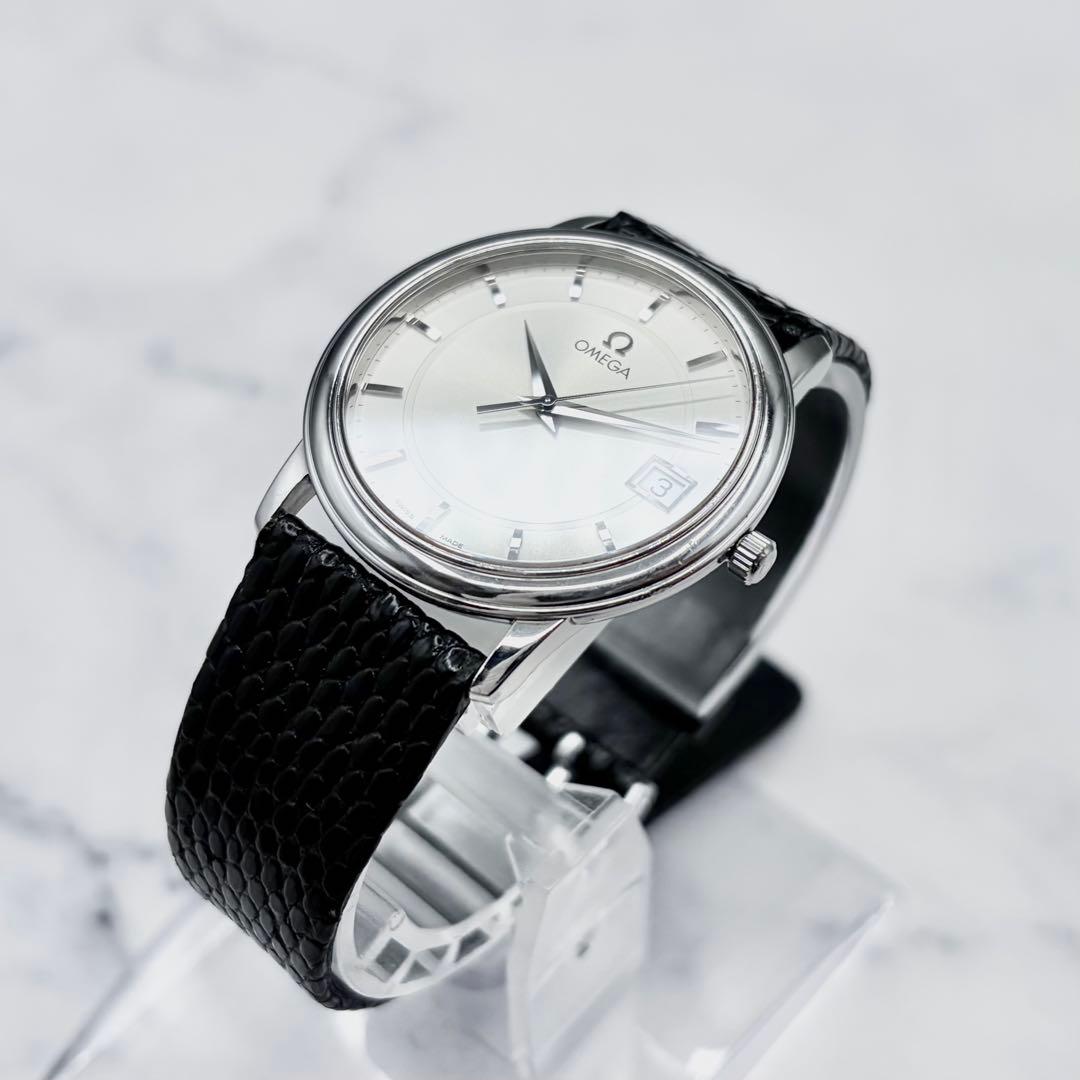 【美麗／OH済】オメガ デ・ヴィル プレステージ デイト 4810.31.01