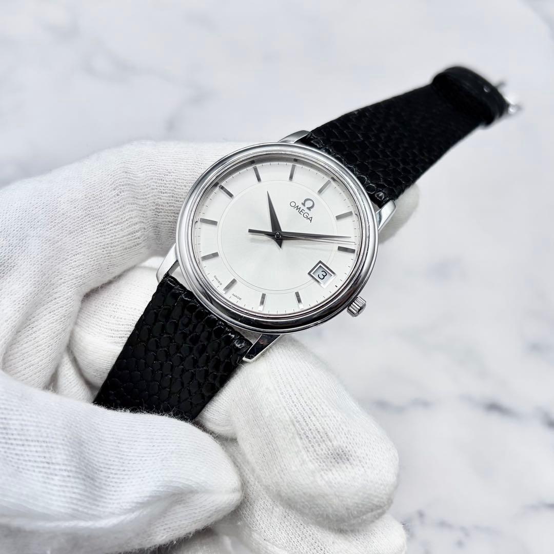 【美麗／OH済】オメガ デ・ヴィル プレステージ デイト 4810.31.01