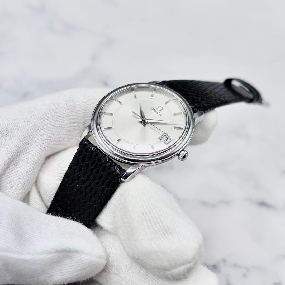 【美麗／OH済】オメガ デ・ヴィル プレステージ デイト 4810.31.01