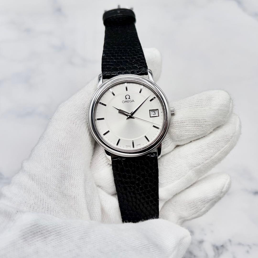 【美麗／OH済】オメガ デ・ヴィル プレステージ デイト 4810.31.01