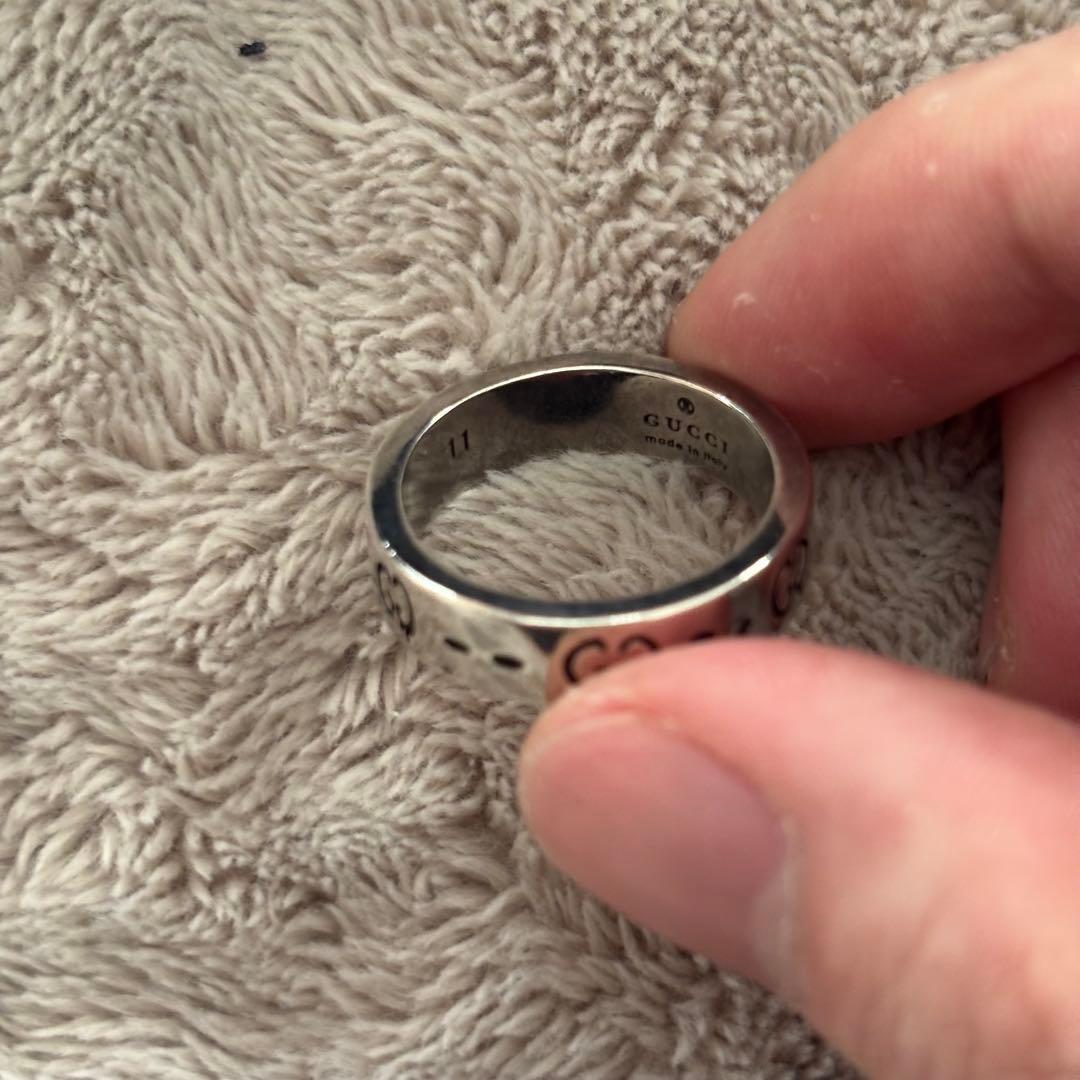 き*ん様 Gucci ゴースト スカル Gロゴ シルバーリング 11 925