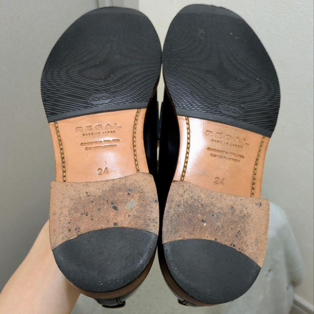 REGAL F04F 革底ドレスローファー ブラック