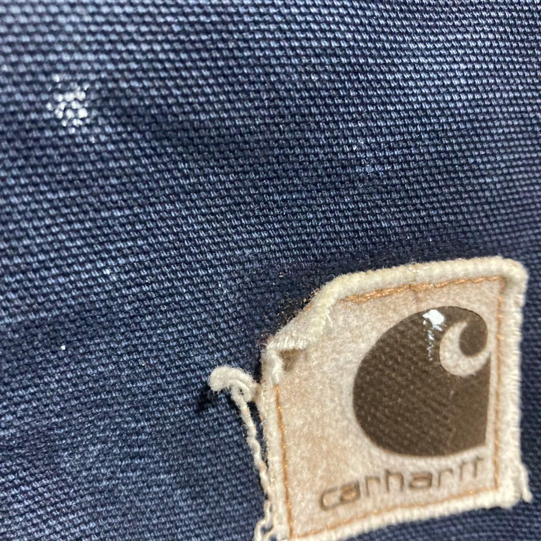 CARHARTT ダックベスト 紺 XL フェード カーハート USA製 腰ゴム