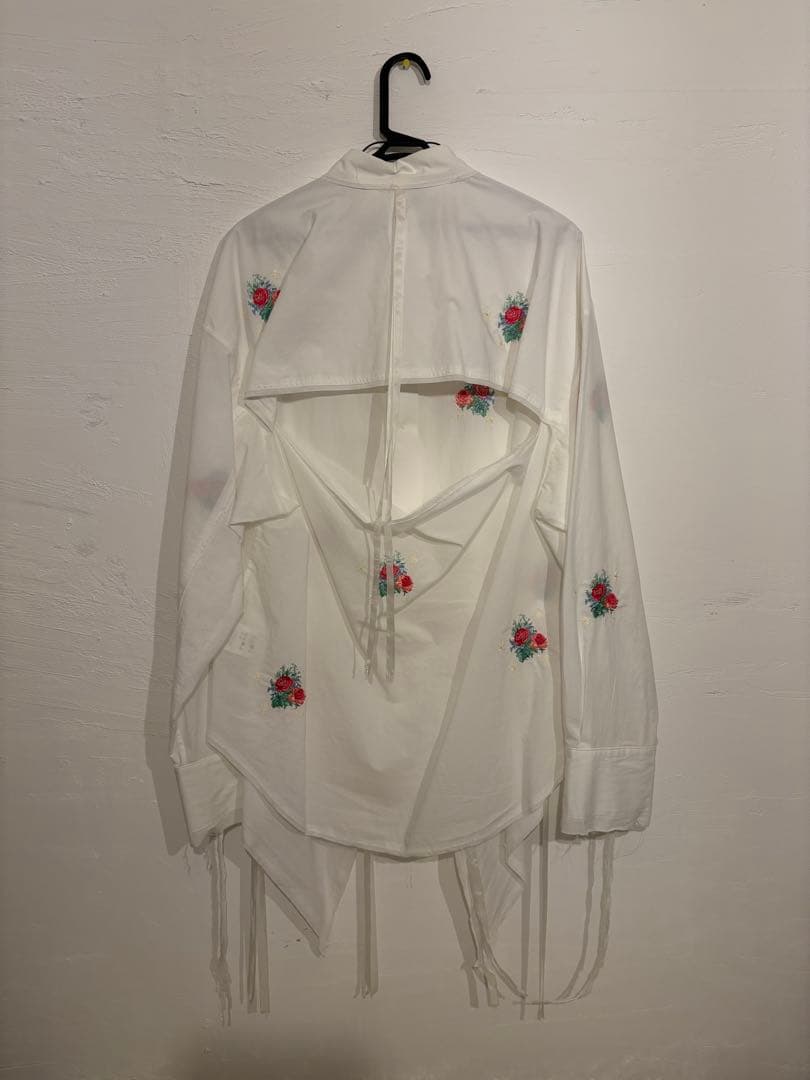 トップス Midorikawa Rose White Shirt VELVET