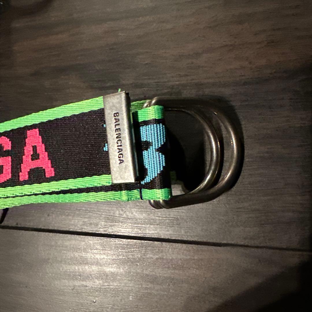 BALENCIAGA ベルト 黒・緑・ピンク